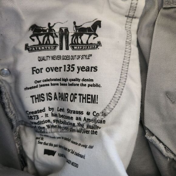 Levi's Mens 508 Tappered Gray Denim Jeans Size 28x30 - Picture 9 of 9